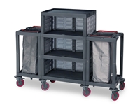 Chariot de Nettoyage en Plastique (53x184x136 cm)