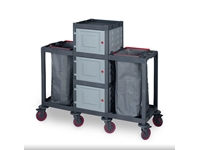 Chariot de Nettoyage en Plastique (53x152x136 cm)