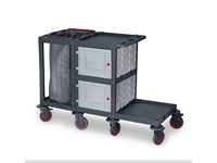 Chariot de Nettoyage en Plastique (53x149x100 cm)