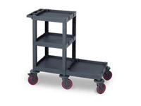 Plastic Cleaning Material Trolley (53x110x100 cm)