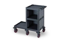 Plastic Cleaning Material Trolley (53x110x100 cm)