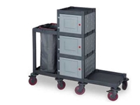 Chariot de Nettoyage en Plastique (53x152x136 cm)