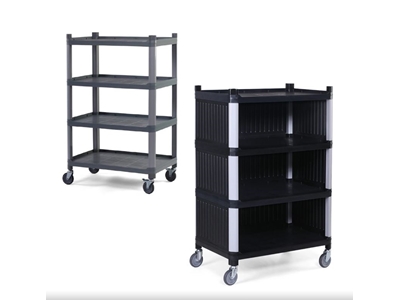 4-stöckiges geschlossenes festes Kunststoffregal - 1