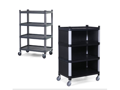 4 Katlı Kapalı Hareketli Plastik Raf - 1