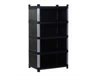 5-Layer Closed Fixed Plastic Shelf