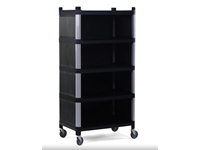 5-Layer Closed Movable Plastic Shelf