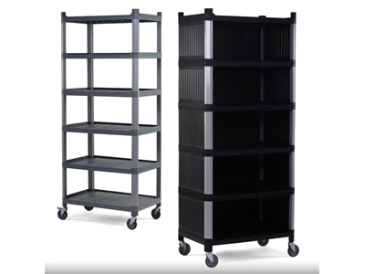 6 Katlı Kapalı Sabit Plastik Raf - 1