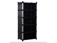 6-Layer Closed Fixed Plastic Shelf