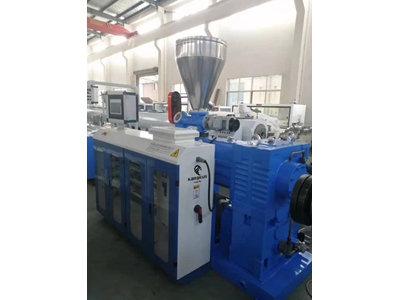 200 / 250 Kg Conical Twin Screw Plastic Pvc Profile Extruder - 3
