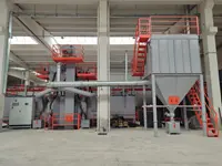 122 кВт 8 Турбинный Подвесной Непрерывный Пескоструйный Аппарат