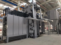 244 kW 16 Turbine Suspended Continuous Sandblasting Machine