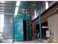 Çift Ray 2 Askılı 2250 mm Askılı Kumlama Makinası