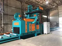 4 Турбинный 1200мм*500мм Горизонтальный Непрерывный Пескоструйный Аппарат