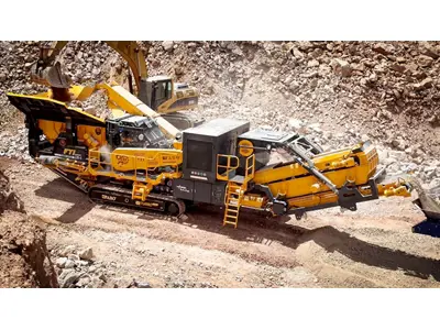 100-200 Ton/Saat Paletli Elekli Mobil Konik Kırıcı