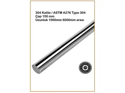 Ø 150 Mm Paslanmaz Çelik Çubuk