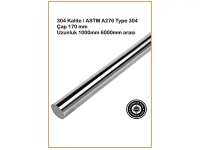 Ø 170 Mm Paslanmaz Çelik Çubuk