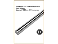 Ø 190 mm  304 Kalite Paslanmaz Çelik Çubuk