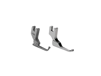 Ensemble de 2 pieds-de-biche industriels pour couture droite de mariée adaptés aux tissus perlés, pierres et pailletés