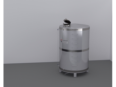 1 Tonluk Paslanmaz Çelik Silindirik Argon Kaynak Su Deposu - 16