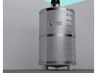 1500 Litrelik Paslanmaz Çelik Silindirik Argon Kaynak Su Deposu