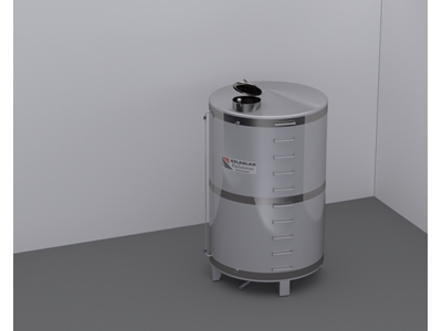 2 Tonluk Paslanmaz Çelik Silindirik Argon Kaynak Su Deposu - 1