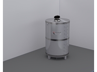 3 Tonluk Paslanmaz Çelik Silindirik Argon Kaynak Su Deposu