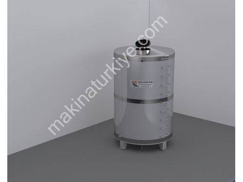 3-Tonnen Edelstahlzylindrischer Wassertank