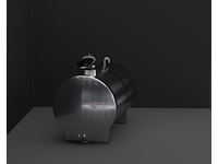 4 Tonluk Paslanmaz Çelik Silindirik Argon Kaynak Su Deposu