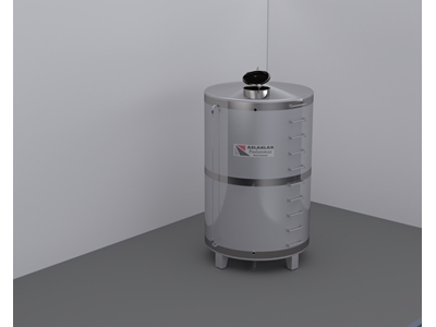 6 Tonluk Paslanmaz Çelik Silindirik Argon Kaynak Su Deposu - 2