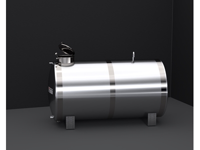 Réservoir d'eau cylindrique en acier inoxydable de 10 tonnes - 6