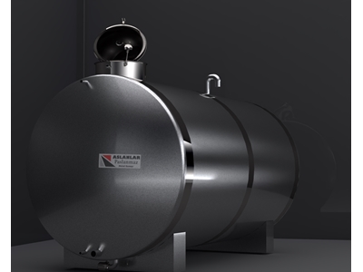 Réservoir d'eau cylindrique en acier inoxydable de 10 tonnes - 4