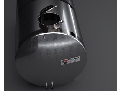 Réservoir d'eau cylindrique en acier inoxydable de 10 tonnes - 7