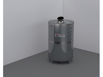 Réservoir d'eau cylindrique en acier inoxydable de 10 tonnes - 1