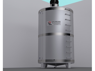 Réservoir d'eau cylindrique en acier inoxydable de 10 tonnes - 0