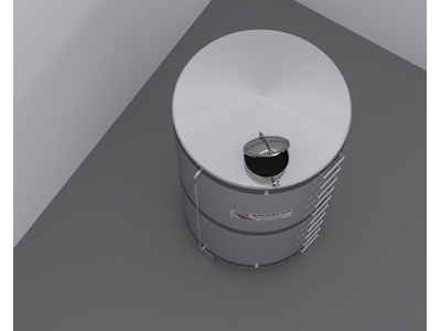 Réservoir d'eau cylindrique en acier inoxydable de 10 tonnes - 3