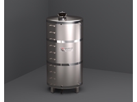 15 Tonluk Paslanmaz Çelik Silindirik Argon Kaynak Su Deposu