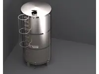 20 Tonluk Paslanmaz Çelik Silindirik Argon Kaynak Su Deposu