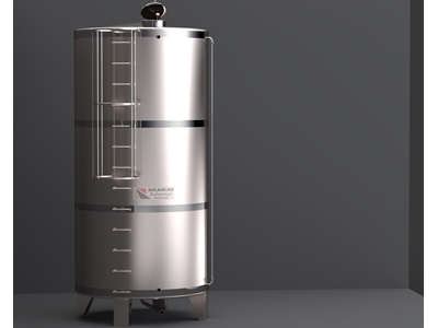 20 Tonluk Paslanmaz Çelik Silindirik Argon Kaynak Su Deposu - 1