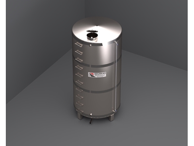 25 Tonluk Paslanmaz Çelik Silindirik Argon Kaynak Su Deposu - 3