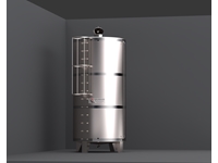 25 Tonluk Paslanmaz Çelik Silindirik Argon Kaynak Su Deposu