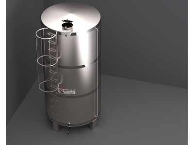 30 Tonluk Paslanmaz Çelik Silindirik Argon Kaynak Su Deposu - 2