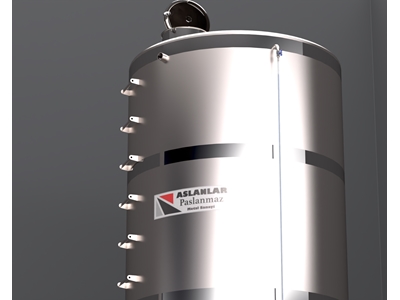 30 Tonluk Paslanmaz Çelik Silindirik Argon Kaynak Su Deposu - 6