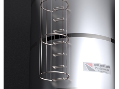 40 Ton Paslanmaz Çelik Silindirik Argon Kaynak Su Deposu - 6