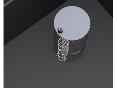 40 Ton Paslanmaz Çelik Silindirik Argon Kaynak Su Deposu - 3