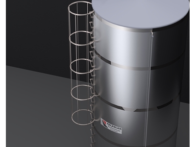 40 Ton Paslanmaz Çelik Silindirik Argon Kaynak Su Deposu - 4