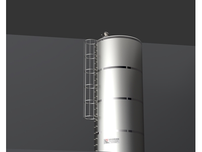 50 Tonluk Paslanmaz Çelik Silindirik Argon Kaynak Su Deposu - 3