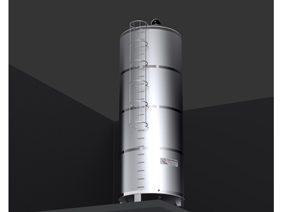 50 Tonluk Paslanmaz Çelik Silindirik Argon Kaynak Su Deposu - 4