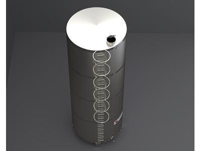 50 Tonluk Paslanmaz Çelik Silindirik Argon Kaynak Su Deposu - 2