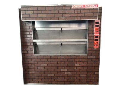 160 Ekmek Kapasiteli Çift Katlı Elektrikli Kara Fırın - 0