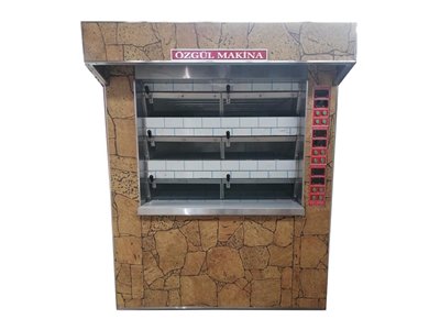 90 Ekmek Kapasiteli Üç Katlı Elektrikli Kara Fırın - 0